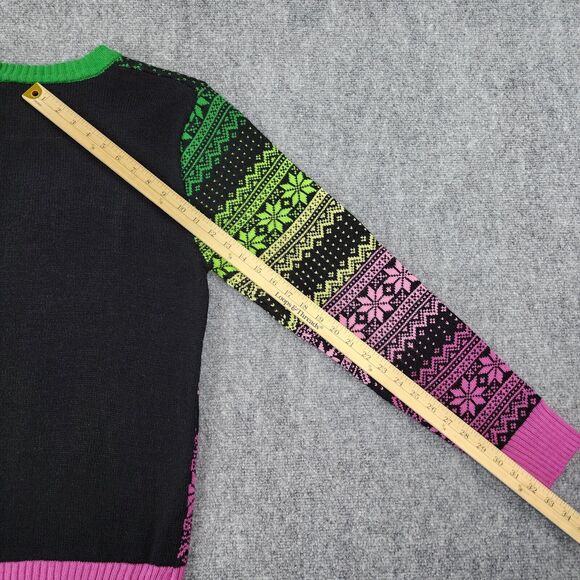 Rick and Morty Sweater Mens Medium Long Sleeve Crew Neck Adult Swim Christmas - Picture 7 of 12